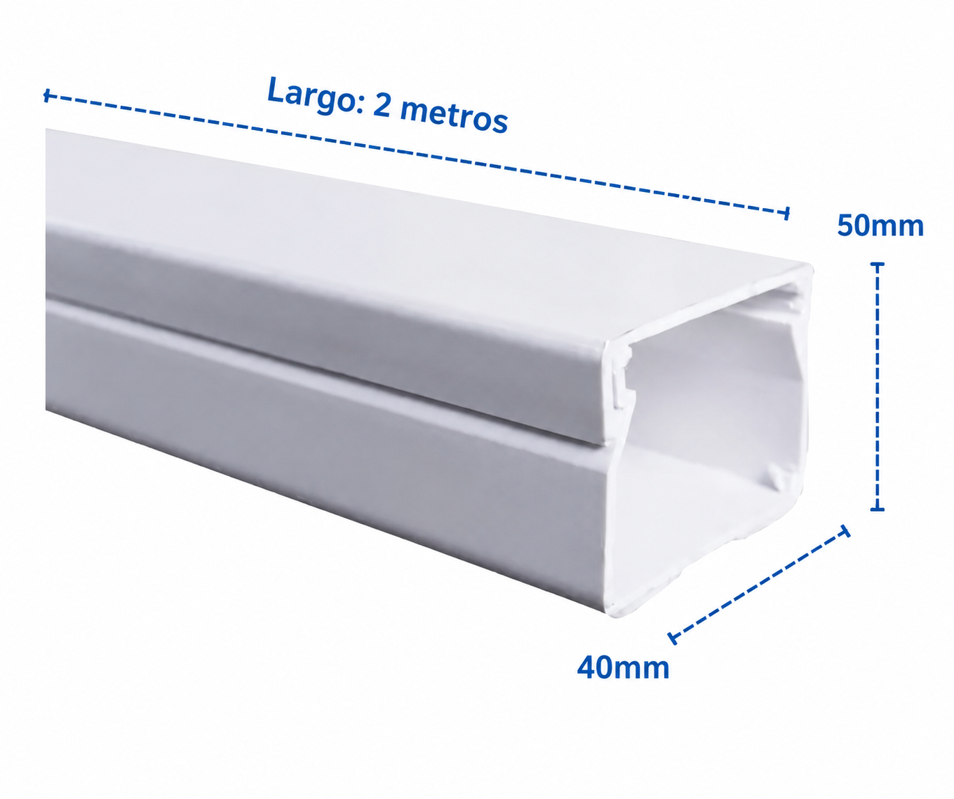 CABLECANAL PARA CAÑERIA SPLIT 40X50MM TIRA 2MTS