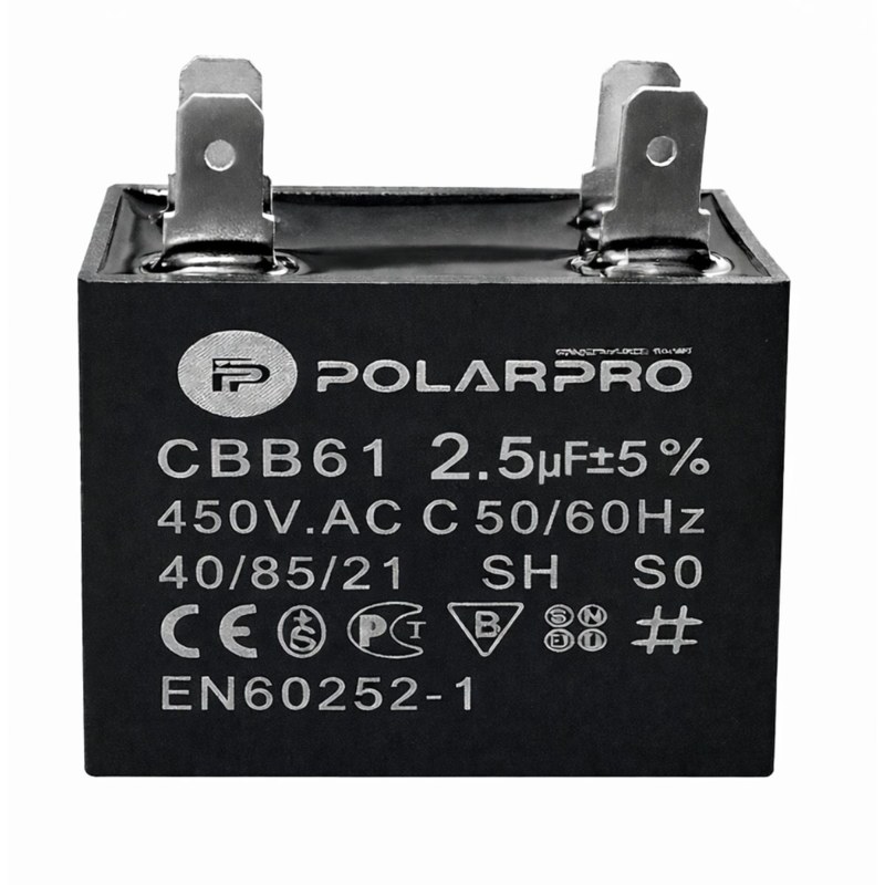 CAPACITOR CUADRADO 2.5MF CBB61 450V