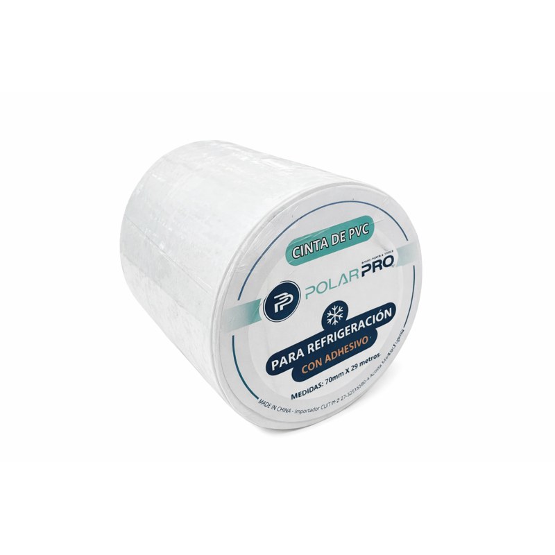 CINTA PVC CON ADHESIVO BLANCA POLAR PRO 7CM X 20 MTS